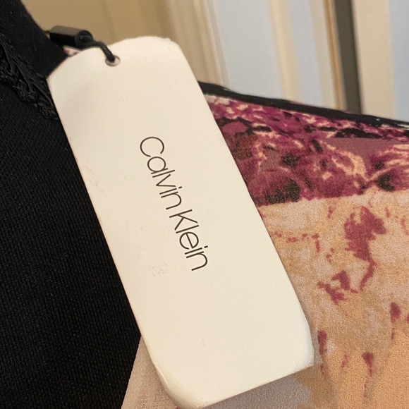 Calvin Klein Multicolor Floral Long Sleeve Dress NWT size 10 - Picture 2 of 8